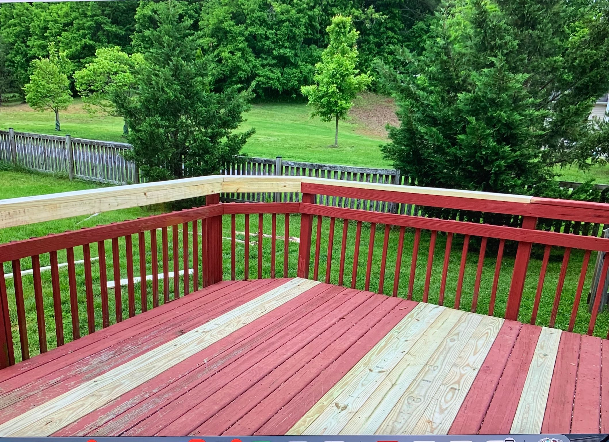 deck boards and railing replacement